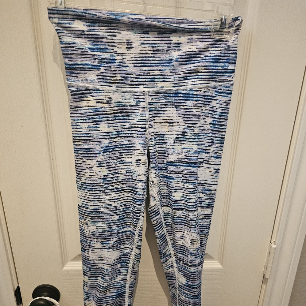 Lululemon.Blue Patterned  Leggings